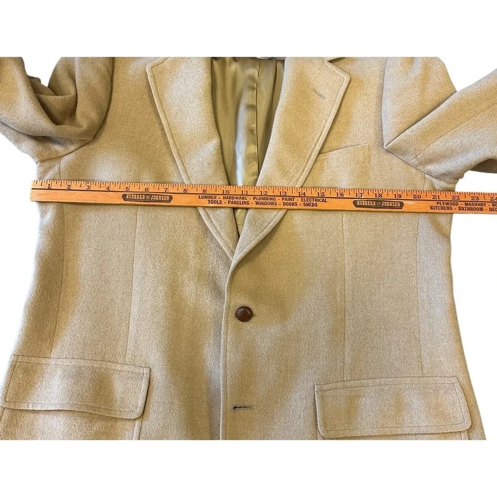 Patrick‎ James 100% Camel Hair Blazer Sports Coat 42R Tan Brown USA 2 Button